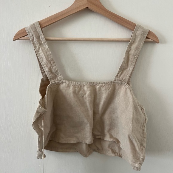 Mate the Label Linen Crop Tank NWT - Picture 5 of 6